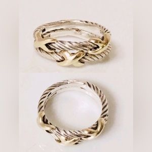 David Yurman Crossover stackable rings